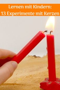 a hand holding a lit candle in the middle of a desert with text overlay