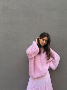 "KidMohair Oversized Sweater. Very cozy, weightless and comfortable. Size: oversize Length 65 cm Width 55/60cm This sweater can be with round neck or V-neck. For a sweater with a V - neckline, the depth of the neckline is 25 cm (diagonally from the shoulder). Product Details: * 100% hand knit *70% kidmohair, 30% neylon If you would like me in other size, you could request a custom order with your own parameters: your height, bust and length of the sweater from the shoulder in cm. You can choose Bridal Cardigan, Bridal Sweater, Woman Sweater, Mohair Sweater, Oversized Pullover, Pullover Sweater Women, Sweater Women, Cool Sweaters, Fitted Sweater