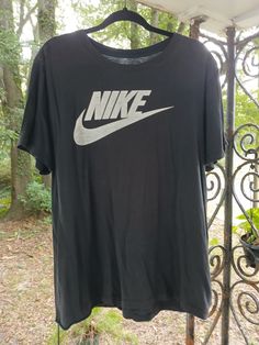 Soft old nike tee. Dunno how old. Yes it has two lines of stitches on the sleeve,  whatever that means. It's faded, it's soft, that's why I bought it. Great tee for just about anything, lmk if you have questions. Thanks Old Nike, Old Nikes, Piper And Scoot, Nike Shirt, Shirt Nike, Nike Tee, How Old, Nike Tees, Gender Neutral