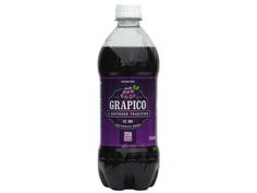 a bottle of grape juice on a white background