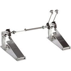 two double pedals are attached to each other