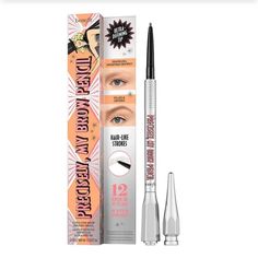 New With A Tag In A Box Precisely, My Brow Eyebrow Pencil Ultra-Fine Brow Defining Pencil 3 - Warm Light Brown Color Natural-Looking, Hair-Like Strokes Twist-Up, Non-Sharpen Tip Lasts 12 Budge-Proof Hours *Price Is For One Each (Not Two) * I'm A Fast Shipper Packing With A Care Benefit Precisely My Brow, Waterproof Eyebrow Pencil, Filling In Eyebrows, Eyebrow Enhancer, Pencil Shading