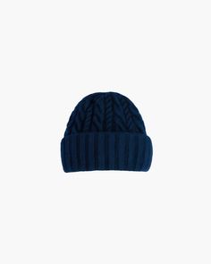 Knit Fisherman Navy Eric Javits Winter Wool Cable Knit Hat, Winter Outdoor Six-panel Hat, Navy Wool Cap, Navy Wool Casual Hat, Casual Navy Wool Hat, Navy Flat Cap For Winter, Wool Six-panel Winter Hat, Winter Wool Six-panel Hat, Fall Wool Cable Knit Hat