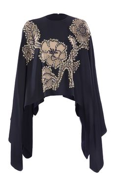 Biyan - Women's Sioya Embroidered Gabardine Top - Multi - Only At Moda Operandi Prada Brand, Iranian Women Fashion, Iranian Women, Fashion Tops Blouse, Embroidered Clothes, Abayas Fashion, Couture Collection