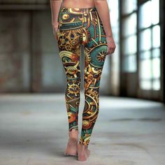 Step into the extraordinary with our Steam Punk Leggings! Perfect for festival-goers and steampunk enthusiasts, these leggings offer a stylish twist on alternative fashion. A glamorous gift for those who love the unique and unconventional. - 95% Polyester brushed suede 5% Spandex - Skinny fit - Tagless - White thread color - Runs true to size - NB! Black color prints may appear in a greyish tone - Assembled in the USA from globally sourced parts Steam Punk Leggings, Punk Leggings, Legging Outfits, Alternative Style, Womens Leggings, Color Run, Steam Punk, Outfits With Leggings, Festival Outfit