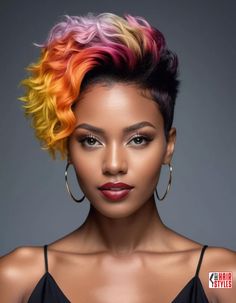 Female Fade Haircut Short Hair, Short Black Hairstyles Natural Hair, Natural Haircuts, Black Hair Short Cuts, Party Make-up, Shaved Side Hairstyles, Short Hair Black