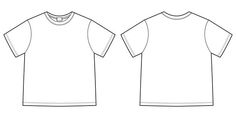 Tee Shirt Mockup Templates, Tshirt Template Blank Front And Back, Tshirt Outline Drawing, T Shirt Outline Template, Blank Shirt Template, Tee Ideas Design, Clothing Outline Template, Blank Shirt Mockup, T Shirt Mock Up Free Templates