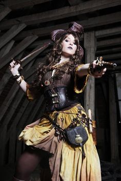 Steam Punk Pirate, Steampunk Couture, Punk Pirate, Steam Girl