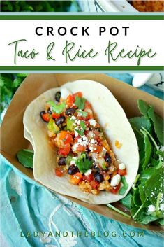 Crockpot Taco And Rice Recipe: It’s As Good As It Looks! Taco And Rice, Crockpot Taco, Taco Rice, Crock Pot Tacos, Canned Black Beans, Taco Tuesday, Rice Recipe