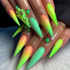 Acrylic Nails Ideas Baddie, Baddie Nails Instagram, Colourful Acrylic Nails, Acrylic Dip Nails, Acrylic Nails Ideas