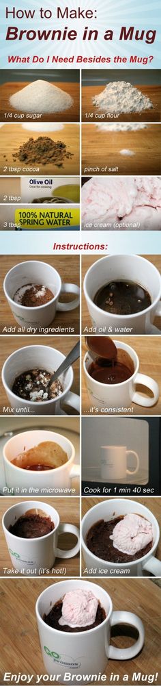 how to make brownie in a mug