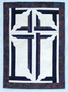 an image of a cross quilt on the app store's facebook page, which is showing