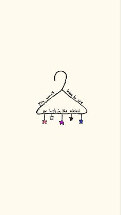 a drawing of a hanger with five stars and the words you can't find what this is written on it