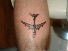 Small Airplane Tattoo, Aviation Tattoo, Airplane Tattoo, Tattoo Quotes For Men, Tribute Tattoos, Airplane Tattoos, Small Airplanes, Men's Small Tattoo