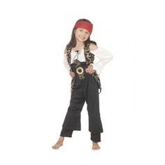 Pirates of the Caribbean - Angelica Girls Costume Girls Pirate Costume, Pirate Girl Costume, Costumes For Boys, Girl Pirates, Kids Costumes Girls, Book Week Costume