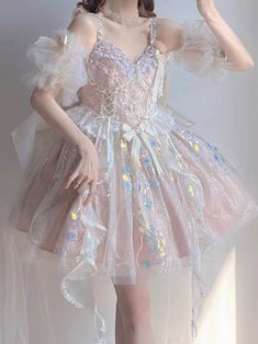 𝒜𝒷ℴ𝓊𝓉: 95% Polyester, 5% Spandex Includes dress only; for a sparkling effect, we've added extra glitter. It's normal for some loose glitter to fall off before the first wash. ♡ 𝓈𝒾𝓏𝒾𝓃ℊ ♡ DRESS Size Length(in) Bust(in) Waist(in) S 35.0 31.5-41.3 27.6-37.4 M 35.4 34.6-45.3 30.7-41.3 Size Length(cm) Bust(cm) Waist(cm) S 89 80-105 70-95 M 90 88-115 78-105 Forehead Chain, Head Veil, Dolly Dress, Jumper Skirt, Loose Glitter, British Indian, Embroidery Details, Corset Dress, Pitcairn Islands