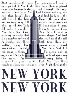 the empire building in new york, ny on an old newspaper page with words written below it