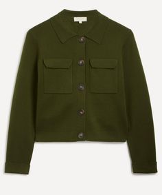 Sézane Betty Perfect Green Merino Wool Cardigan Sezane Clothing, Parisian Wardrobe, Winter Capsule, Parisian Fashion