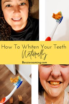 Whiten Teeth Naturally, Teeth Whiting At Home, Teeth Whitening Remedies, Teeth Whitening Diy, Dental Cavities, Whiten Teeth, Yellow Teeth, Teeth Whitening Strips, Teeth Health