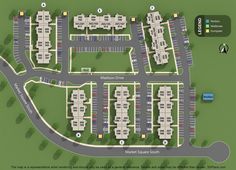 the site plan for an apartment complex