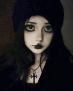 Creepy Eye Makeup, Eyeless Makeup, Horror Protagonist Makeup, Creepy Goth Makeup, Dark Doll Aesthetic, Dark Doll Makeup, Doll Makeup Creepy, Goth Doll Makeup, Gothic Make Up