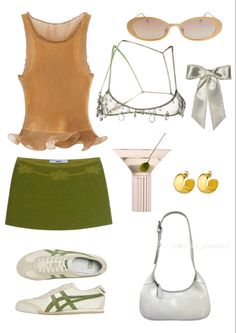 Saltburn Inspired Outfits, Australia Aesthetic Outfit, Coachella Outfit Aesthetic, Saltburn Outfits, Elisa Johnson, Asymetrical Dress, Bow Barrette, Gradient Brown, Jennifer Behr