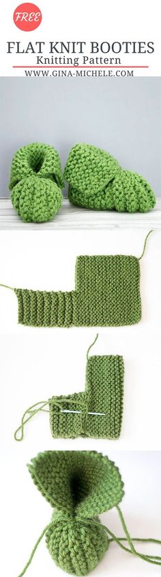 the knitting pattern is made with green yarn and has leaves attached to it, as well as