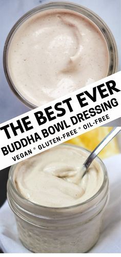 the best ever buddha bowl dressing recipe in a jar