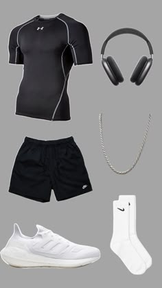 #fitness #mensgymoutfits #gymfitinspo Outfits Academia, Mens Gym Outfits, Basketball Outfits, Sporty Outfits Men, Fitness Training Plan, Sport Fits, Boy School, Men Lifestyle