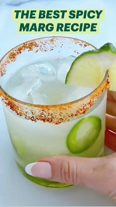 the best spicy margarita recipe with cucumber and lime