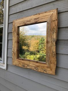 Live edge spalted Ash decorative country style mirror, book matched at midpoint of each side.  Mounted on white pine with mitered corners fastened with wood dowels.  Face sanded satin smooth and finished with Walrus OilGreat addition to any country house, cabin or lodge. House Cabin, White Pine, Home Decor Mirrors, Mitered Corners, Live Edge, Country Style, Mirror Decor, Country House, Halloween Shopping