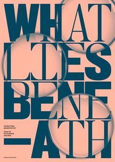 a poster with the words what lies behind it