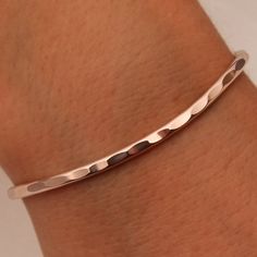 Hammered Cuff Bracelet, 14K Rose Gold Filled (351.rgf) Formal Rose Gold Round Cuff Bracelet, Hammered Rose Gold Cuff Bracelet Gift, Classic Diamond Cut Cuff Bracelet For Gift, Classic Diamond Cut Cuff Bracelet As Gift, Classic Hammered Rose Gold Jewelry, Tarnish Resistant Rose Gold Bangle Bracelet, Rose Gold Tarnish Resistant Bangle Bracelet, Rose Gold Tarnish Resistant Bangle, Adjustable Polished Rose Gold Bangle