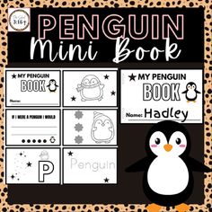 the penguin mini book is on display