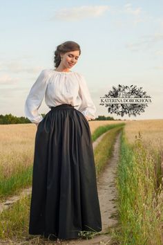 Orthodox Fashion, Katerina Dorokhova, Mennonite Dress, Fashion 1950, Contemporary Clothes, Old Fashion Dresses, Maxi Skirt Dress, Muslim Fashion Dress, Iconic Dresses