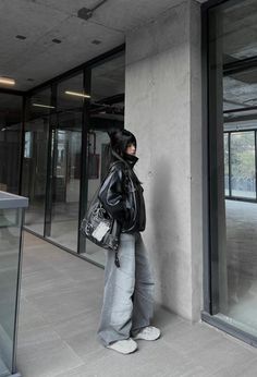 Ig: connie01j Korea Winter Fashion, Douyin Style, Acubi Outfit, Street Wear Aesthetic, Baggy Style, Baggy Clothes