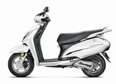 a white scooter is shown on a white background