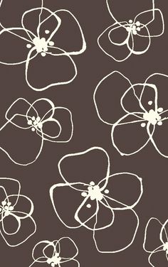 a gray and white flower pattern on a grey background with the words, ` '