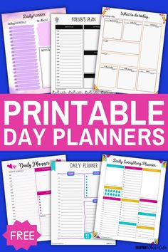 the printable day planner is perfect for busy planners