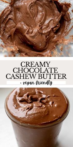 Chocolate Cashew Butter Cashew Butter Recipe, Chocolate Cashew Butter, Homemade Nutella Recipes, Chocolate Cashew, Cashew Recipes, Easy Sweets, Sugar Free Low Carb, Nutella Recipes