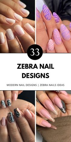 Explore cool zebra nail art designs perfect for short nails and French styles. Save this pin to your nail art board and read the article for more inspiration. Zebra Nail Designs, Zebra Nails, Modern Nails, Chic Pink, Nail Games, Short Nails, You Nailed It, Nature Inspiration, Animal Print