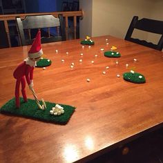 Even the Elf on the Shelf practices! Call for lessons at Legend Oaks Golf & Tennis Club in Summerville, SC - 843-821-4077 ext 100! Summerville Sc, Elf Activities, Tennis Club