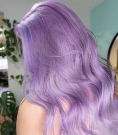 Purple Blonde Hair, Lilac Hair Color, Pastel Purple Hair, Lavender Hair Colors, Dyed Hair Purple, Temporary Hair Dye