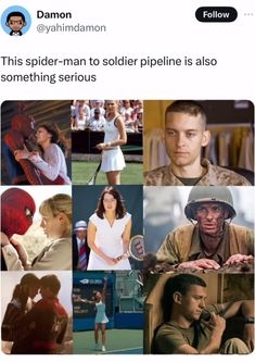 the spider - man to soldier pipeline is also being viewed on instagrams and twitter