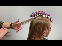 The Guide To Creating The Perfect PiggyBack Perm - YouTube Color Guard Hair, Spiral Perm Rods, Loose Wave Perm, Perm Curls, Body Wave Perm, Hair Rods, Pin Up Curls