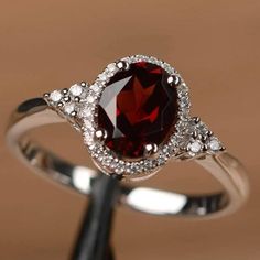 Silver Ruby Zirconia Ring Silver Plated Sizes 8 & 9 Available Brand New Boutique Red Engagement Ring, Fashion Ring Set, Wedding Ring Sets Vintage, Silver Shark, White Opal Ring, Vintage Silver Rings, Beautiful Wedding Rings, Garnet Jewelry, Silver Wedding Rings