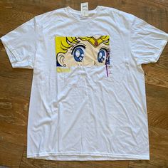 Brand New With Tags Sailor Moon Anime Graphic Tee! All White With Sailor Moon’s Eyes. Athletic Fit. Great For An Oversized Look Tucked In. Size Xl Measures About 23.5 Inches Pit To Pit, 31 Inches Long. T6 White Moon Print T-shirt For Summer, White Casual T-shirt With Moon Print, White Graphic Tee With Moon Print, Casual White Tops With Moon Print, White Cotton T-shirt With Moon Print, Venom Shirt, Sailor Moon Shirt, Sailor Moon Anime, Moon Graphic Tee