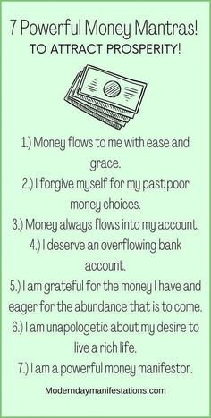 Money Mantras, Spiritual Manifestation, Daily Positive Affirmations, Law Of Attraction Affirmations, Manifestation Journal, Positive Self Affirmations, Money Affirmations