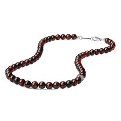 PRICES MAY VARY. High Quality Material: 8mm Red Tiger Eye & 8.5mm Stainless-steel Fleur De Lis bead Mens Beaded Necklace: Genuine stones set in Stainless steel wire with the lobster clasp, anti-rust and waterproof; Length in 26"(65cm) Each bead of this men's crystal necklace comes from nature and made by caring hands; This men's stone beaded necklace is meant to be worn alone or layered with other necklaces of varying lengths The courage and fearlessness of the crystal necklace's meaning is supe Tiger Eye Necklace, Tiger Necklace, Crystal Beaded Necklace, Mens Beaded Necklaces, Brown Tiger Eye, Red Tiger, Tigers Eye Necklace, Crystal Bead Necklace, Red Tigers Eye