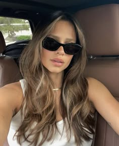 Honey Brown Hair Color, Brown Hair Inspiration, Honey Brown Hair, Dreamy Aesthetic, Brunette Hair With Highlights, Hair 2024, Brown Hair Balayage